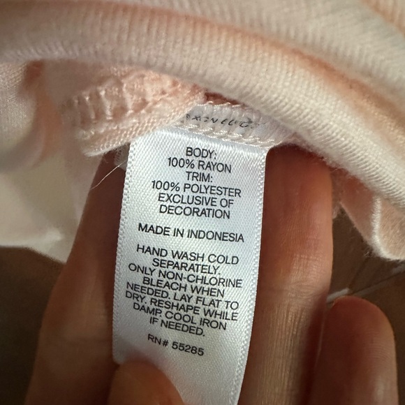 Express Light Pink Ruffle Blouse - Picture 9 of 10